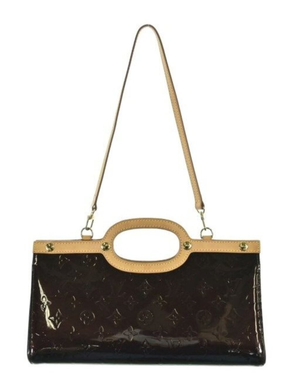 Louis Vuitton Monogram Vernis Roxbury Drive Handbag Brown